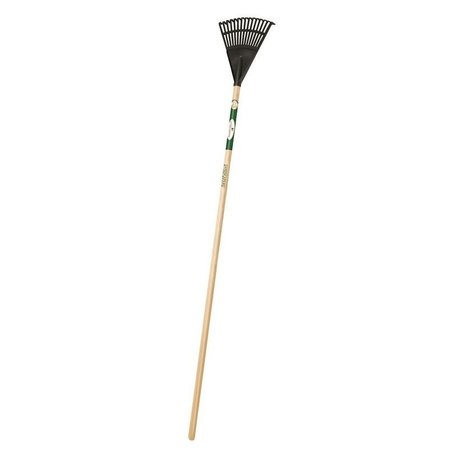 Landscapers Select Shrub Rake, 15 Tine, Poly Tine, Wood Handle, 48 in L Handle 34589